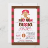 De leuke Uitnodiging van het Baby shower van de (Voorkant)