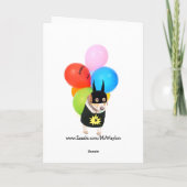 De leuke Verjaardag van de Hond/van het Kind Kaart (Achterkant)