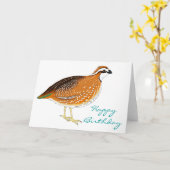 De leuke Verjaardag van Kwartels Kaart (Gele Bloem)