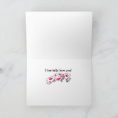 De Leuke Voeten van de Valentijnsdag van de Feestdagen Kaart (Binnen)