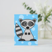 De leuke Wasbeer van de Cartoon Briefkaart (Staand voorkant)