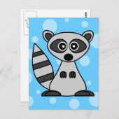 De leuke Wasbeer van de Cartoon Briefkaart (Voorkant / Achterkant)