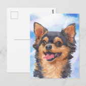 De leuke Waterverf van het Huisdier van de Hond Briefkaart (Voorkant / Achterkant)