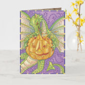 De leuke Wenskaarten van Halloween Kaart (Gele Bloem)