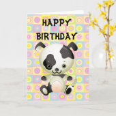 De leuke Zwart-witte Kaart van de Verjaardag van (Gele Bloem)