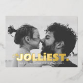 De leukste een foto Folie kerst Kaart (Voorkant)