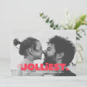 De leukste een foto kerst Wenskaart Feestdagenkaart (Staand voorkant)