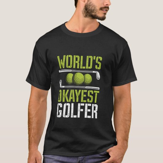 De leukste golfer ter wereld Grappige golf grap T-shirt (Voorkant)
