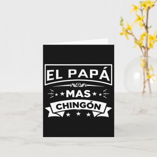 De leukste papa ooit Grappige Spaanse Mexicaanse v Kaart (Gele Bloem)