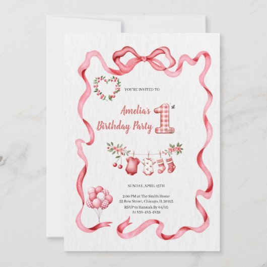 DE LEUKSTE ROZE VERJAARDAGSPARTY KAART (Voorkant)