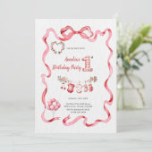 DE LEUKSTE ROZE VERJAARDAGSPARTY KAART (Staand voorkant)