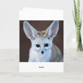 De Leukste Vos Fennec van werelden Kaart (Achterkant)