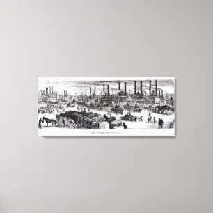De Levee, New Orleans Canvas Afdruk