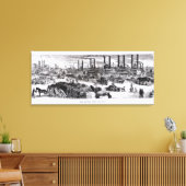 De Levee, New Orleans Canvas Afdruk (Insitu (Woonkamer))