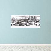 De Levee, New Orleans Canvas Afdruk (Insitu (Houten vloer))