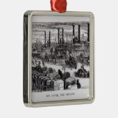 De Levee, New Orleans Metalen Ornament (Rechts)