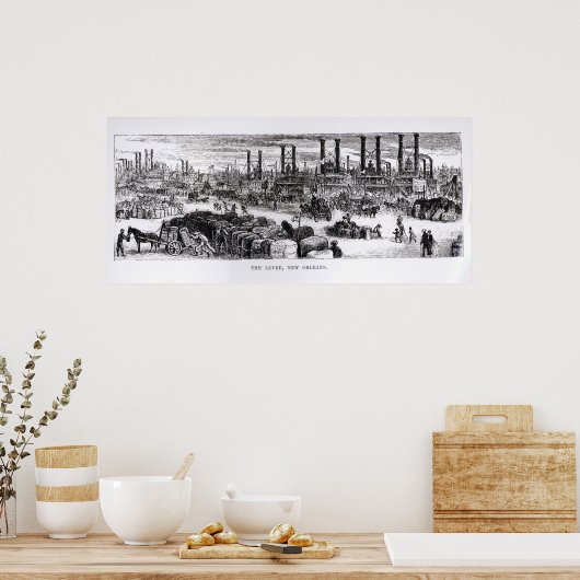 De Levee, New Orleans Poster (Keuken)