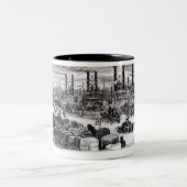 De Levee, New Orleans Tweekleurige Koffiemok (Center)