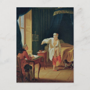 De Levee van Voltaire in Ferney, na 1759 Briefkaart