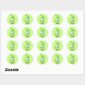 De levende aarde ronde sticker (Vel)