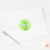 De levende aarde ronde sticker (Envelop)