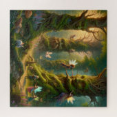 De Levende Bomen van het Betoverde Sprookjesbos Legpuzzel (Horizontaal)