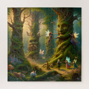 De Levende Bomen van het Betoverde Sprookjesbos Legpuzzel