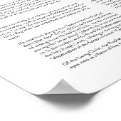 De levende Christus Poster (Hoek)