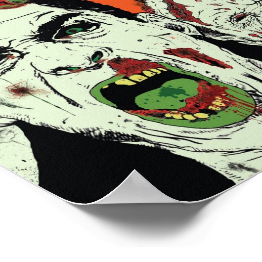 De levende dode zombies poster (Hoek)