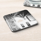 [De levende echo's] Architectuurillustratie Bier Onderzetter (Linkerzijde)