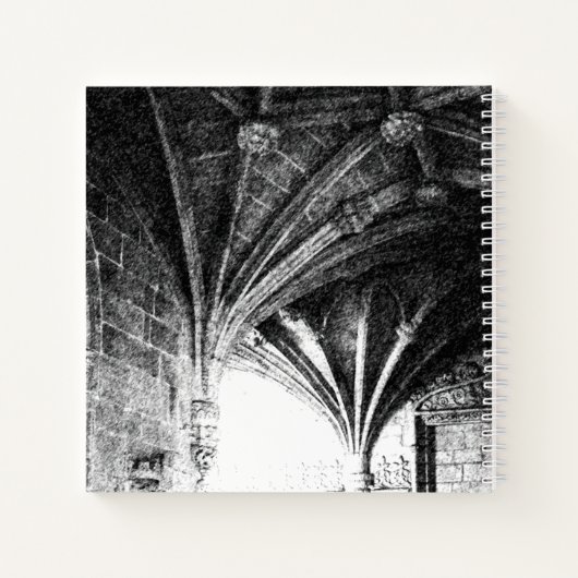 [De levende echo's] Gotische architectuurschets Notitieboek (Achterkant)