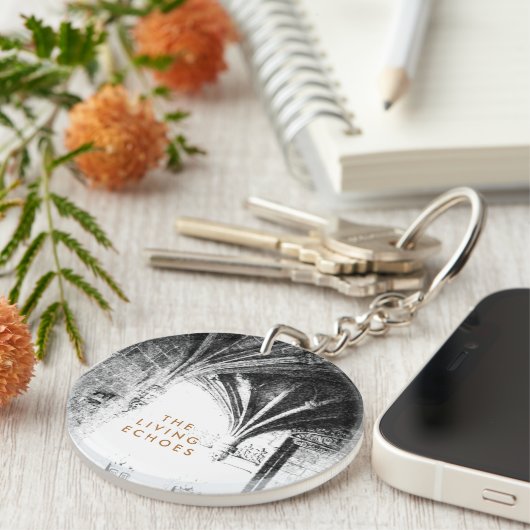 [De levende echo's] Gotische architectuurschets Sleutelhanger (Voorkant Rechts)