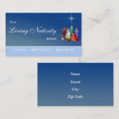 De Levende Kerststal Visitekaartje (Voorkant / Achterkant)