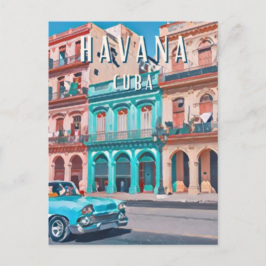 De levendige atmosfeer van La Havana Briefkaart (Voorkant)