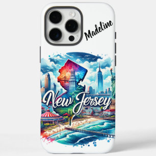De levendige attracties van New Jersey langs de ku iPhone 16 Pro Max Hoesje