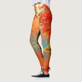De levendige Autumn Forest River Leggings (Links)