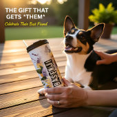 De levendige bloemenenergie van Basenji Thermosbeker