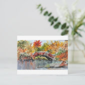 De levendige kleuren van de bomen in Central Park Briefkaart (Staand voorkant)