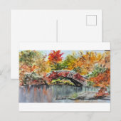 De levendige kleuren van de bomen in Central Park Briefkaart (Voorkant / Achterkant)