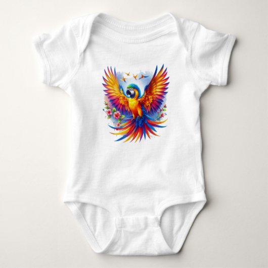 De levendige Parrot Symphony Romper (Voorkant)