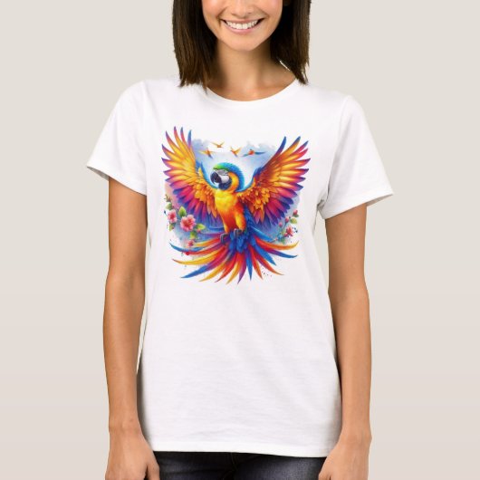 De levendige Parrot Symphony T-shirt (Voorkant)
