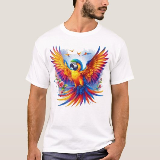 De levendige Parrot Symphony T-shirt (Voorkant)