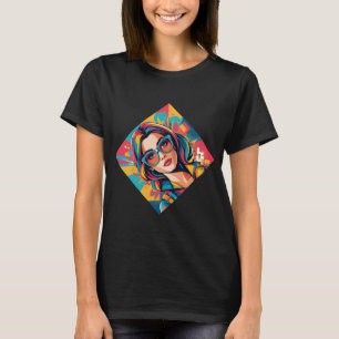 De Levendige PopArt Schoonheid T-shirt