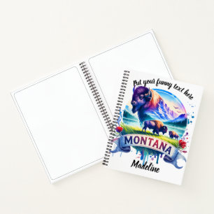 De levendige schoonheid en natuur van Montana in w Notitieboek