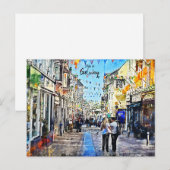 De levendige stad Galway-Ierland Briefkaart (Voorkant / Achterkant)