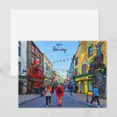 De levendige stad Galway-Ierland Briefkaart (Voorkant / Achterkant)