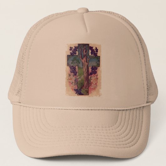 De levensboom Christelijke hoed Trucker Pet (Voorkant)