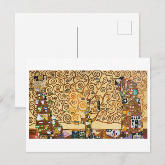 De levensboom | Gustav Klimt | Briefkaart (Voorkant / Achterkant)