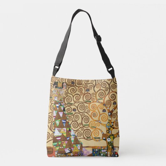 De levensboom | Gustav Klimt | Crossbody Tas (Achterkant)