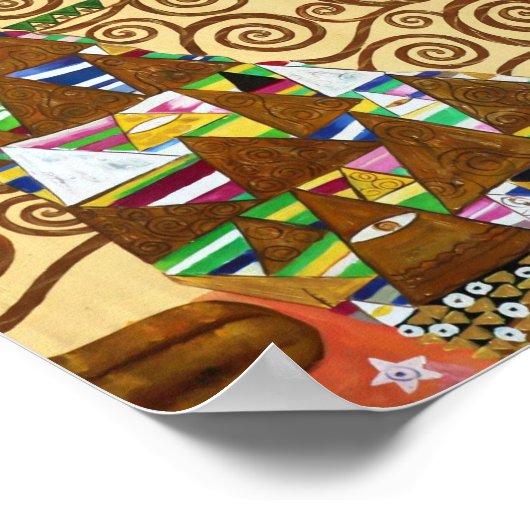 De levensboom | Gustav Klimt | Poster (Hoek)